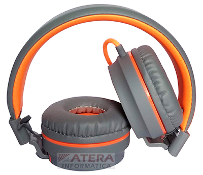 Headset dobrvel e mic. OEX HS106 Neon laranja P2 3,5mm