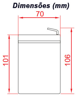 Bateria Haze HSC12-5, 12V/5Ah 89,5x69x106 mm conector A