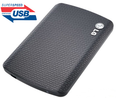 Mini HD externo LG 500GB HXD750BB USB 3.0 preto