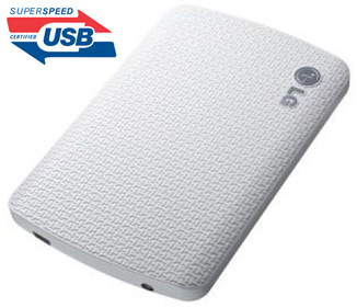 Mini HD externo LG 500GB HXD750WB USB 3.0 branco