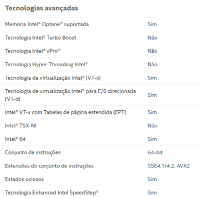 Processador Intel i3-8100 3.6GHz 6MB  LGA1151 8G OEM