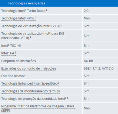 Processador Intel i5-7400 3GHz 6MB LGA-1151 7 gerao