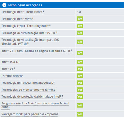 Processador Intel i7-6700 3.4GHz 8Mb cache LGA-1151 6G