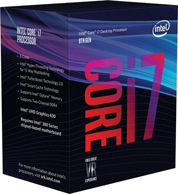 Processador Intel i7-8700 3.2GHz 12MB cache LGA-1151 8G