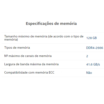 Processador Intel i7-9700K 3,6GHz 12MB cache 9 Gerao