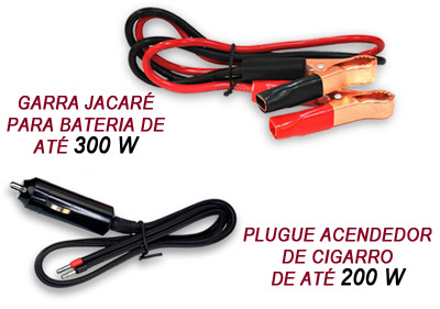 Inversor veicular Comtac 9221, 12VDC p/ 220VA, 300W