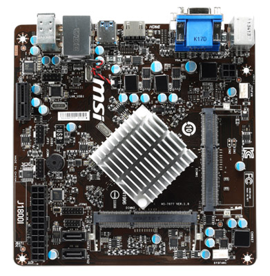 Placa me MSI J1800I c/ Processador Intel Celeron J1800