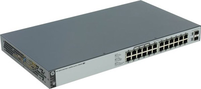 Switch HPE 1820-24G-PoE+ 185W 24 portas, 12 PoE, 2 SFP 