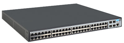 Switch HP JG928A 1920-48G-PoE 370W 48 portas GBit 4 SFP