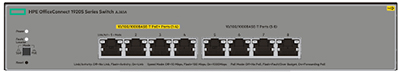 Switch HPE Aruba JL383A 1920S 8 portas Gigabit PoE+ 65W