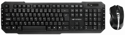 Teclado e mouse s/ fio C3Tech K-W40 10 teclas especiais