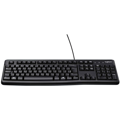 Teclado Logitech K120 ABNT2, c/ fio USB