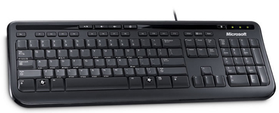 Teclado Microsoft Wired Keyboard 600 ANB-00005, com fio