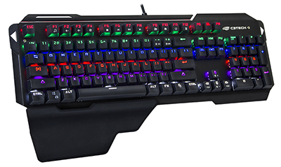 Teclado Gamer mecnico C3Tech KGM-1100 1ms c/ 9 perfis