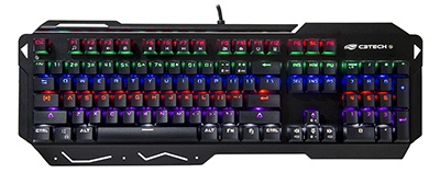 Teclado Gamer mecnico C3Tech KGM-1100 1ms c/ 9 perfis