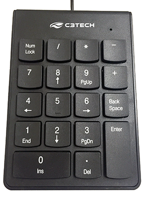 Teclado nmerico de membrana C3Tech KN-10 18 teclas USB