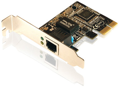 Placa de rede PCI-e x1 low profile Comtac 9208 p/ Dell 