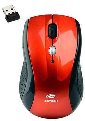 Mouse �ptico sem fio C3Tech M-W012 1600dpi 2.4GHz