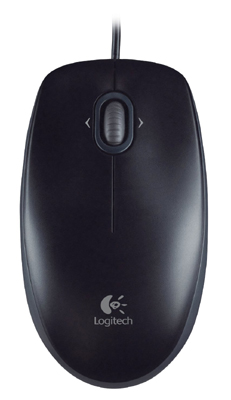 Mouse Logitech M100, 1000 dpi, 2 botes, USB