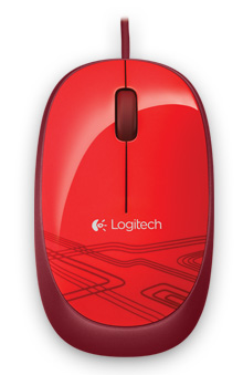 Mouse ptico Logitech M105 vermelho, 1000 dpi, USB