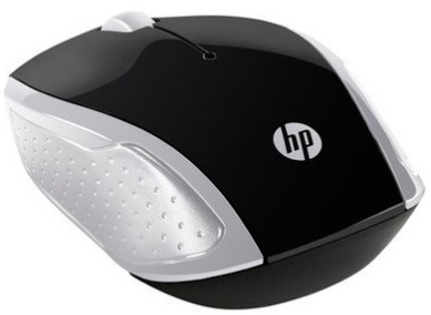 Mouse s/ fio HP 200 OMAN 2HU84AA silver 1000dpi USB