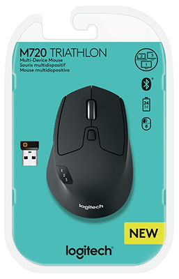 Mouse s/ fio Bluetooth Logitech M720 Triathlon 8 botes