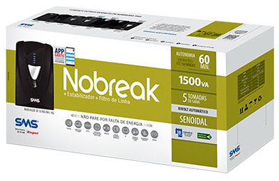 Nobreak SMS Manager III senoidal N 1.5KVA 975W biv/115V