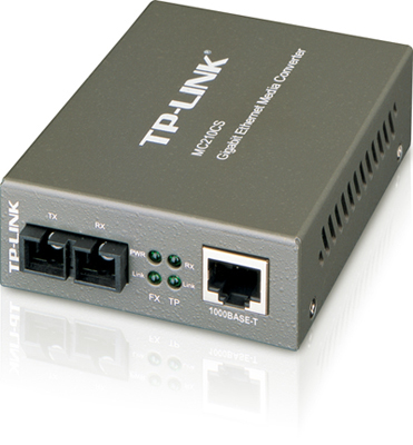 Conversor de mdia TP-Link MC210CS interface SC, 15 Km