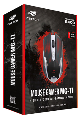 Mouse ptico Gamer C3Tech MG-11 2400 dpi 6 botes USB