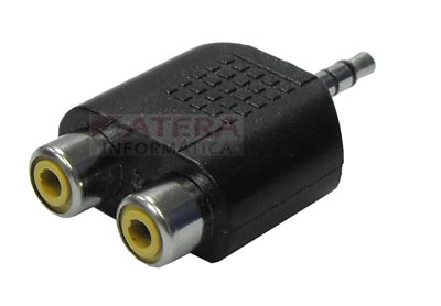 Adaptador estreo mini-jack P2 p/ 2 RCA fmea 5.1.70099