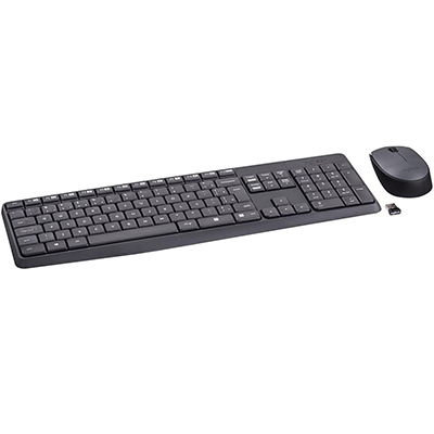 Teclado e mouse sem fio Logitech MK235 ABNT2 10m profis