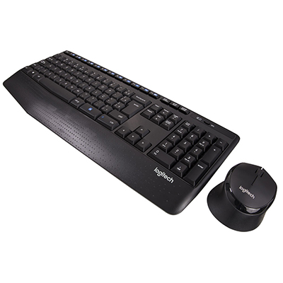 Teclado e mouse sem fio Logitech MK345 10m 1000dpi