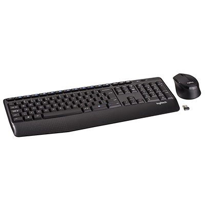 Teclado e mouse sem fio Logitech MK345 10m 1000dpi