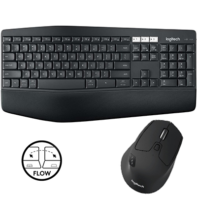 Teclado e mouse s/ fio Bluetooth Logitech MK850 100 DPI