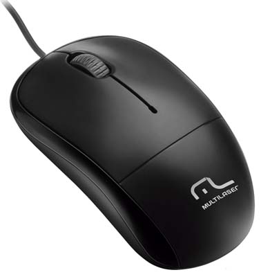 Mouse Light 3 botes Multilaser MO209 800 dpi, USB 