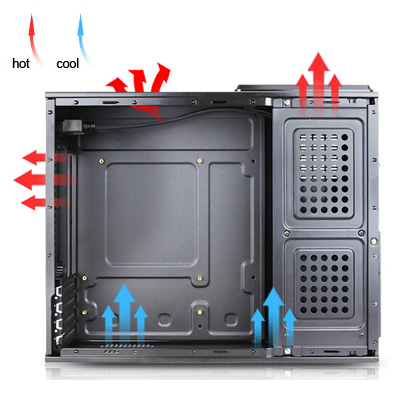 Gabinete mini slim ATX Casemall MS-102 USB 3.0