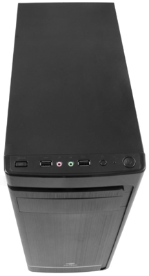 Gabinete midi torre C3Tech MT-41BK fonte 200W USB2