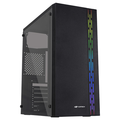 Gabinete Gamer torre C3Tech MT-G230BK sem fonte