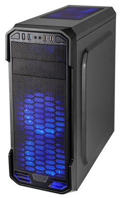 Gabinete gamer torre C3Tech MT-G600BK USB3 s/ fonte