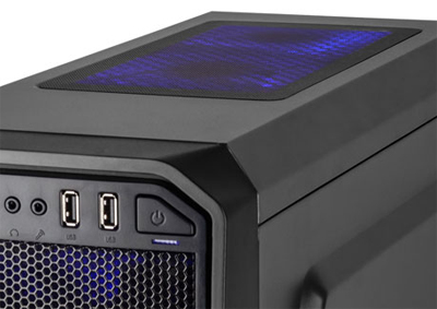 Gabinete gamer torre C3Tech MT-G600BK USB3 s/ fonte