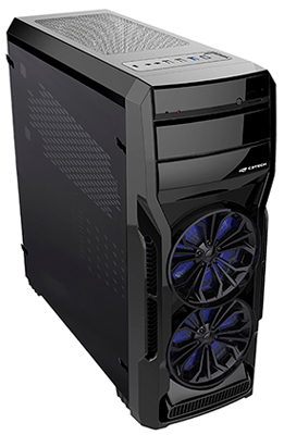 Gabinete gamer torre C3Tech MT-G650BK USB3 s/ fonte