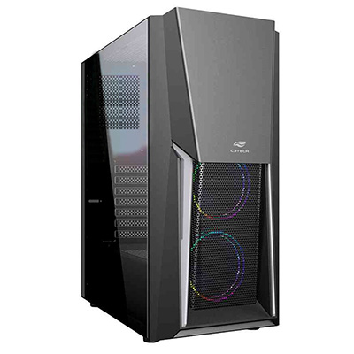 Gabinete Gamer torre C3Tech MT-G670SBK sem fonte