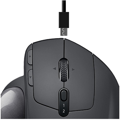 Trackball sem fio Logitech MX Ergo Bluetooth e Wireless