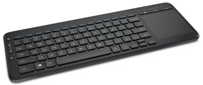 Teclado c/ trackpad s/ fio Microsoft All-in-One Media