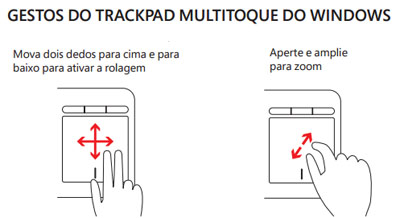 Teclado c/ trackpad s/ fio Microsoft All-in-One Media