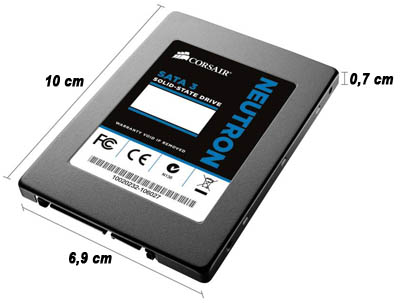 SSD Corsair Neutron 256GB SATA-3 7 mm c/ adapt 3,5 p. 