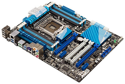 Placa me Asus P9X79 Pro, LGA2011 p/ i7 p/ 8 DDR3, USB3