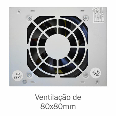 Fonte SFX 200W reais K-Mex PB-200CNF c/ cabo