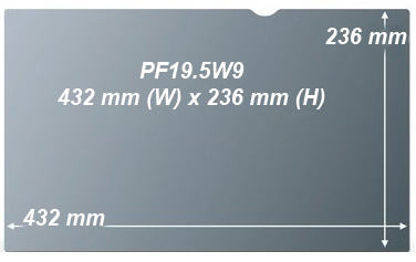 Filtro de privacidade 3M PF19.5W p/ tela 19,5 pol