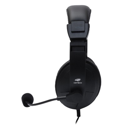 Headset c/ microfone e volume C3Tech PH-320BK preto USB